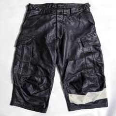 UNDERCOVER 名作レザー カーゴショートパンツ 黒 ブラック 96年発売 m75015217844_1.jpg?1756771911
