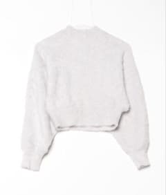 【美品　MERCURY DUO】ボトルネックミニシャギーロングスリーブニットのサムネイル