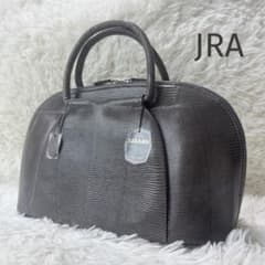 JRA認定✨希少 リザード革 ハンドバッグ トートバッグ 自立 グレー