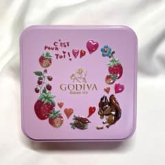 Thumbnail of GODIVA イラスト付き空き缶 ピンク