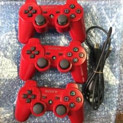 ✨激安✨　PS3 コントローラ　赤　レッド　3個セットのサムネイル