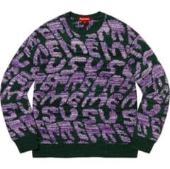 完売品 supreme 23ss stacked sweate green XL - メルカリ