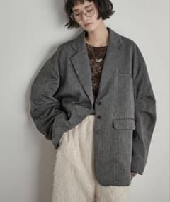 ヘリンボーン タックスリーブ テーラードジャケット - メルカリ