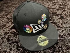 ニューエラ×村上隆 カイカイキキ FLOWER FLAG BLACKキャップ - メルカリ