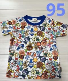 アンパンマン 総柄 半袖Tシャツ 95cmのサムネイル