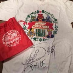 早い者勝ち！！EXILE サイン入りtシャツ  おまけ付き！！のサムネイル