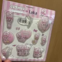 値下げ！Laka × Esther Bunny 3Dボリュームシールのサムネイル