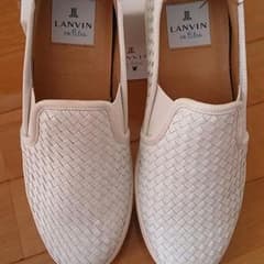 専用!!LANVIN en Bleu  ホワイトスニーカーのサムネイル