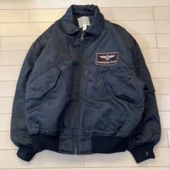10.27【US ARMY】CWU-45P フライトジャケット ワッペン 黒 M