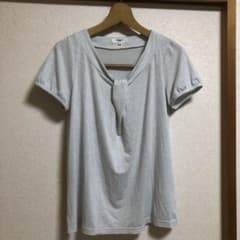 NATURAL BEAUTY BASIC 半袖カットソー M グレーラメのサムネイル
