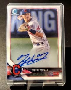 Tyler Freeman 直筆サイン Bowman Chrome Auto - メルカリ