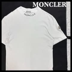 488【QR確認・人気デザイン】モンクレール ネックプリントTシャツ ホワイト 488【QR確認・人気デザイン】モンクレール ネックプリントTシャツ