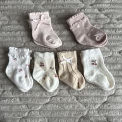 ベビー靴下　セット 6足　新生児　7-9のサムネイル