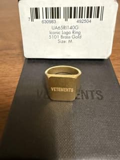 VETEMENTS Iconic Logo Ring 真鍮 シグネットリング - メルカリ