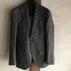 ⭐︎ LARDINI DK gray glen check suit 42 - メルカリ