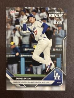 大谷翔平　topps2025 ナリーグ優勝決定戦1試合3HR10Kボーナスカードのサムネイル