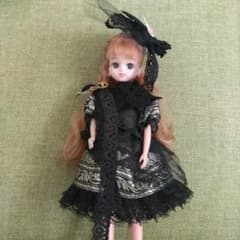 リカちゃん　ruruko  アウトフィット　黒レースのサムネイル