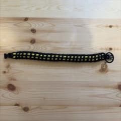 パラコード製 黒と黄色の首輪のサムネイル