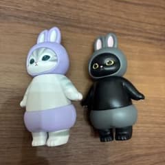 mofusand モフサンド　うさにゃん　フィギュア 紫色 黒色
