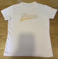 PUMA プーマ レディース 半袖Tシャツ ピンク ロゴのサムネイル