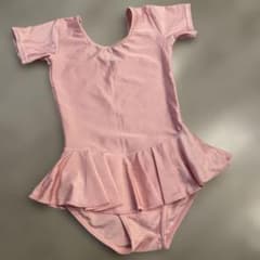 ClaraCott ピンク フリル付きレオタード120サイズ - メルカリ
