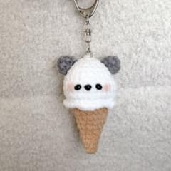 『パンダさんアイス』編みぐるみキーホルダーのサムネイル
