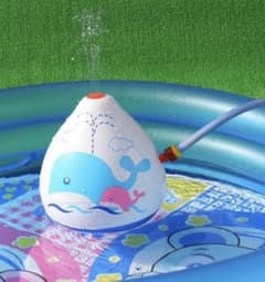 噴水シャワー　くじら　水遊びのサムネイル