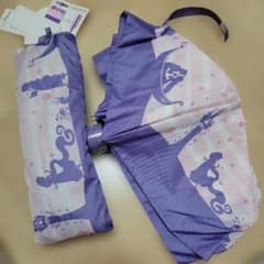 ♡ラプンツェル傘♡ エコバックにもなる収納付 プリンセスデザイン 紫色のサムネイル