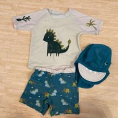 水着セット⭐︎ダイナソー　キッズ90サイズのサムネイル