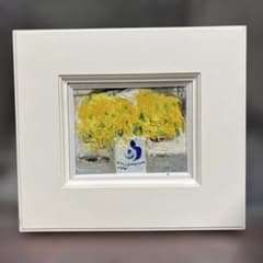 油彩画 MILLENNIUM YAGI 花瓶の花 油彩画 MILLENNIUM YAGI 花瓶の花 - メルカリ