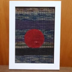 藍染め古布を使用した作品 夕日 個展出品作品 - メルカリ