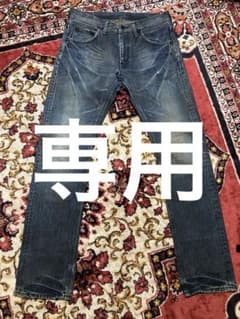 LEE BLACK STITCH 泥加工 デニム - メルカリ