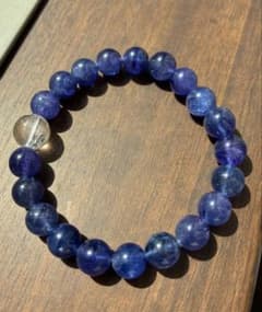 【希少】タンザナイト天然石ブレスレット 約8㎜　15.5㎝ 希少】タンザナイト天然石ブレスレット 約8㎜ 15.5㎝ - メルカリ