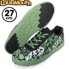 【新品】ラウドマウス ゴルフシューズ 27cm タグスカモ×モスグリー