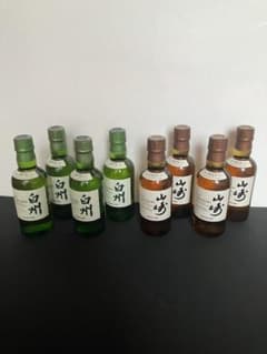 サントリー山崎NV4本、白州NV4本 シングルモルト 180ml - メルカリ