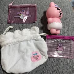 おぱんちゅうさぎ 巾着 ポーチ 3点セットのサムネイル