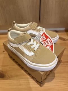 VANS OLD SKOOL V36CS ベージュ 15cm キッズのサムネイル