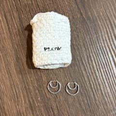 PLOW シルバー ムーンフープピアス 両耳用のサムネイル