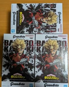 僕のヒーローアカデミア Grandista 爆豪勝己 フィギュア 3個セットのサムネイル