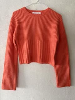 MOUSSY リブニット オレンジ 長袖のサムネイル
