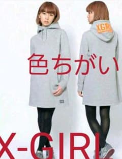 限定値引き　X-girl　パーカーワンピ　ビックロゴのサムネイル