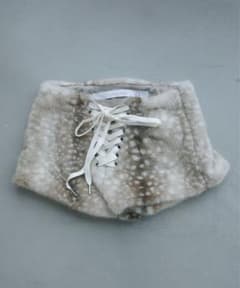 igi LACED FUR SHORTS レースアップファーショートパンツ - メルカリ