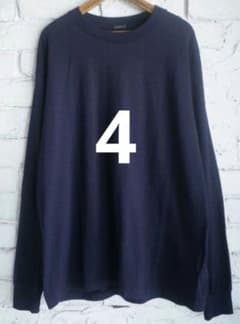 COMOLI 空紡天竺長袖Tシャツ NAVY サイズ：4 - メルカリ