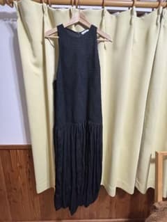 ZARA ノースリーブワンピース ブラックのサムネイル