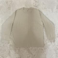 長袖 Tシャツ ベージュ ポケット付きのサムネイル