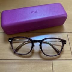 JINS ウェリントン型メガネ ピンクブラウンのサムネイル