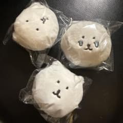 ③ふわもち！くまだらけ　ぬいぐるみ　くじ　 E賞　おかおマスコットバッジ　3個のサムネイル