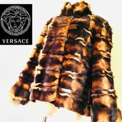 新品未使用✨◇VERSACE◇160万 伊 極上ロリスファー コート