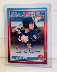 h*o様 JACOB WILSON 直筆サイン 2024 Panini 007/ - メルカリ