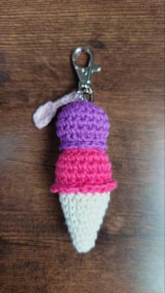 ハンドメイド アイスクリーム チャーム キーホルダーのサムネイル